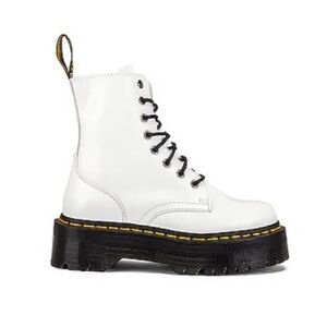 Dr. Martens Jadon White Platform Combat Boots